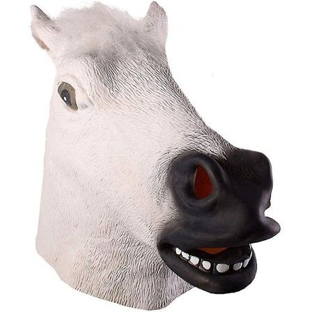 Hestehode Maske Cosplay Kostyme Party Morsom og Festlig Halloween Hestehode Maske Hodeplagg-xindaren