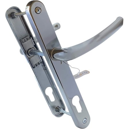 Dørhåndtak for PVC i Hardex Krom, 92mm / 210mm