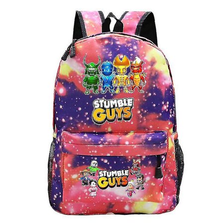 Stumble Guys Skole Taske 2023 Trendy Rygsække Studerende Taske Kawaii Let Enkel Rygsæk Sød Multifunktion Ripstop Skole Taske