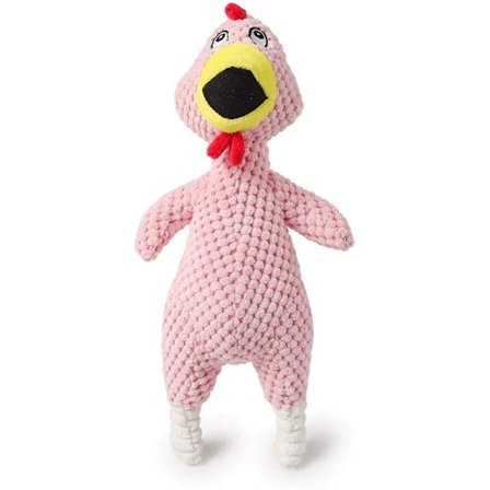 Plysjhund legetøj, ananasfarvet plyslegetøj, tyggelegetøj til kæledyr, til store