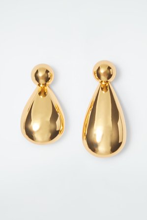 COS Women's Convertible Chunky Droplet Earrings in Gold