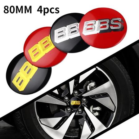 4 kpl 70 80mm Auton pyörän keskiökeskuksen tarrat Bbs-tunnusmerkki Embleemi Tarra Auton muotoilu 70mm Black Gold