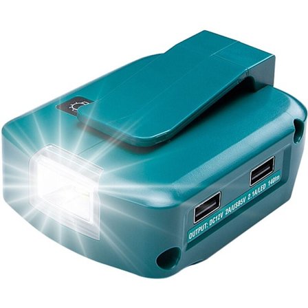 Type-C Hurtiglade USB-Laderadapter, Kompatibel med Makita Batteri Trådløs Strøm, Lettbrukt Bærbar Strømomformer For Camping, Arbeid i Mørket