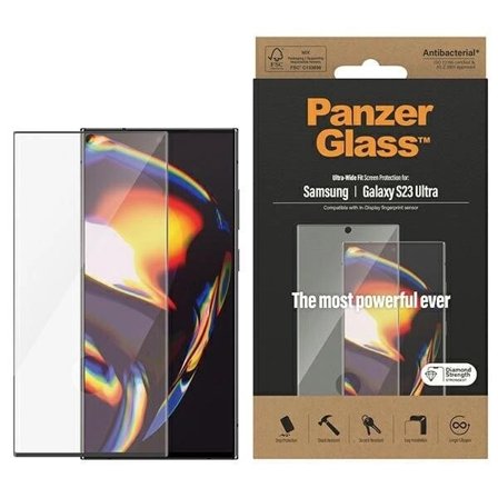 PanzerGlass Ultra-Wide Fit herdet glass for Samsung Galaxy S23 Ultra S918