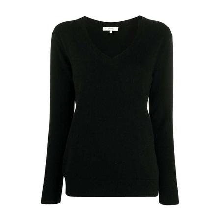 Vince, Sweater Zwart, Dames, Maat:S