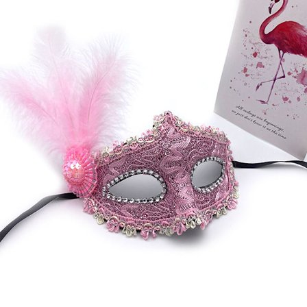 Halloween maske prinsesse fjer blonde halv ansigt maskerade performance rekvisitter