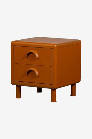 WOOOD - Rune Kommode/nattbord 2 skuffer - Gul - Nattbord - Fra Homeroom