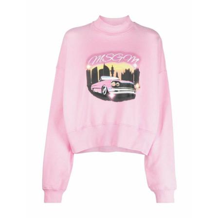 Msgm - Hoodies - Rosa - Dam - Storlek: M, Dam, Storlek: M