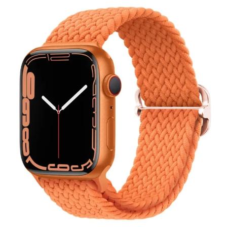 Joustava ranneke kudottu Apple Watch 38mm / 40mm / 41mm - Oranssi Orange