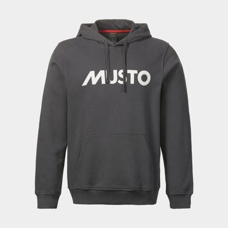 Hoodie Musto Logo, Carbon, homme, Medium