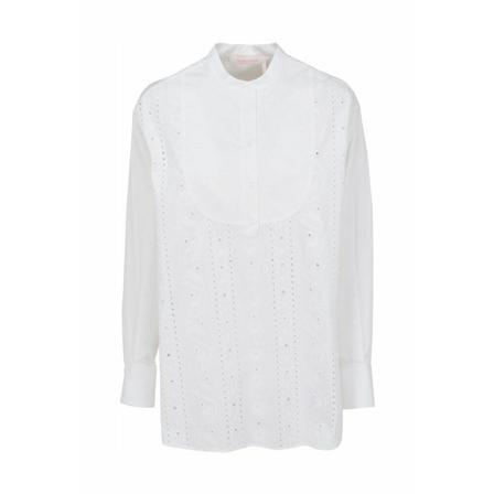 See by Chloé Women's Chs22Sht07010101 Other Materials Shirt Hvid, Dame Skjorter