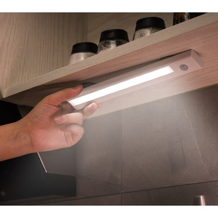 Garderobebelysning, LED-lampe lysskinne med bevægelsessensor, skabsbelysning