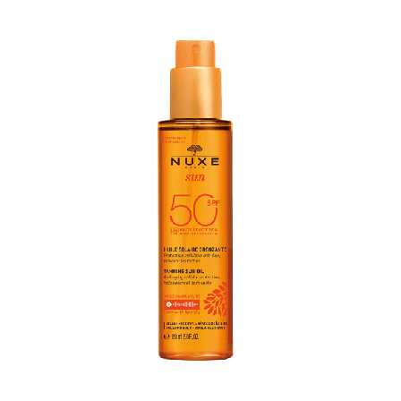 NUXE Sun Tanning Oil SPF 50 Brun-utan-sol Dam 150 ML