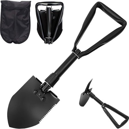 Camping Multifunksjonell Sammenleggbar Spade, Avtakbart Bærbart Spade Kit, Spade KLB