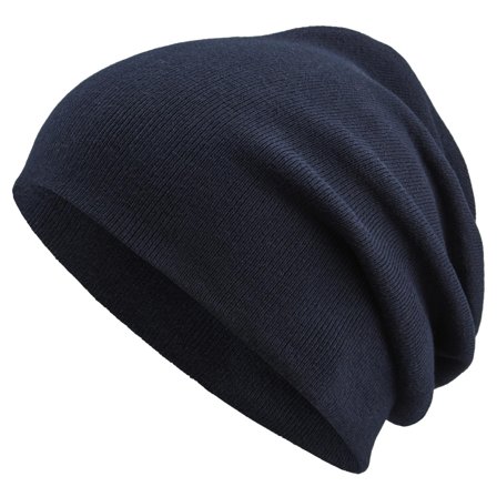 Ciemnogranatowa lekka beanie z bawełny organicznej Kyler Kite dla mężczyzn - Czapki typu beanie