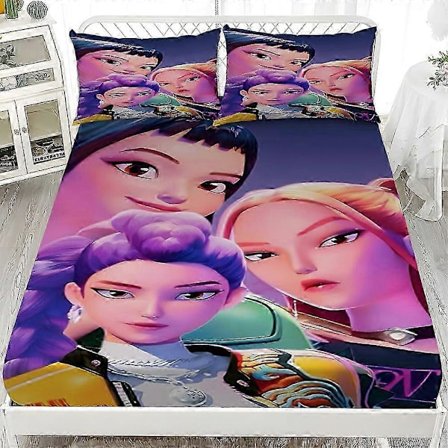 Uusi Demon Hunters -vuodevaatesetti Demon Hunters -lakana setti 2025