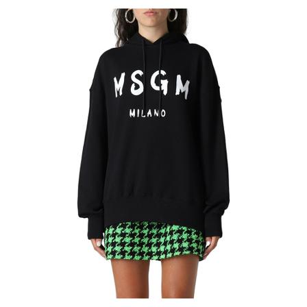 Msgm, Hoodies Zwart, Dames, Maat:L
