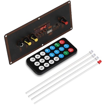 15W DIY Hem Digital Förstärkare MP3 Dekoderkort 5V 10W Ljud Bluetooth FM För Musik Högtalare Volymkontroll