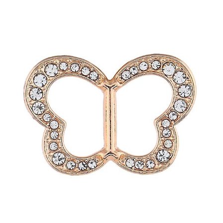 1 st Legering Scarf Ring Rose Gold Elegant Enkla Fjärilspresenter Scarves Spänne Dekoration Scarf Smycken För tjejer