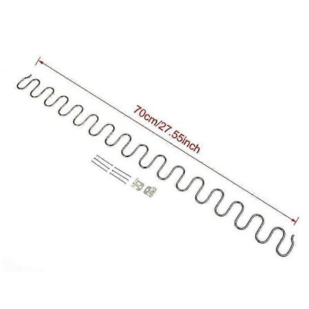 Reservedeler for sofa-stoler, møbelfjærer med klips, 45 cm 50 cm 60 cm 65 cm 70 cm lang fjær (FMY)