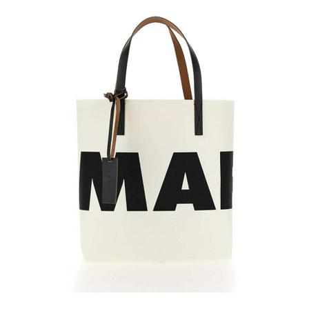 Marni, Tote Bags Wit, Dames, Maat:ONE Size,print