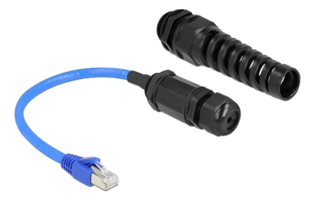 Delock nettverksadapter - 25 cm - blå