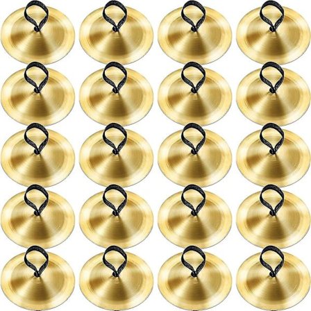 20 kpl Sormisymbaalit Vatsatanssi Sormitanssi Sormizillit Soitin Tanssijajuhliin (Kulta) Kulta