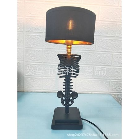 Skelet Bordlampe Halloween Gotisk Klassisk Dekorativ Lampe Hjem Skelet Bordlampe Skelet T