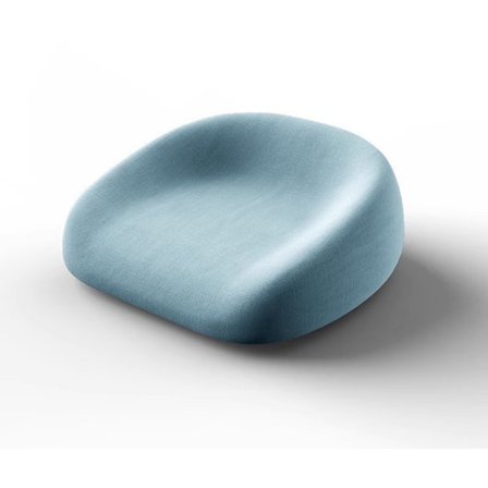 Booster Sæde til Småbørn - Aftageligt Betræk - Skridsikker Base - Justerbar Sikkerhedssele Egnet til Hjemmet, Restauranter og Teatre - Himmelblå