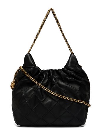 Tory Burch Fleming Mini Hobo Bag - Black - ONE SIZE