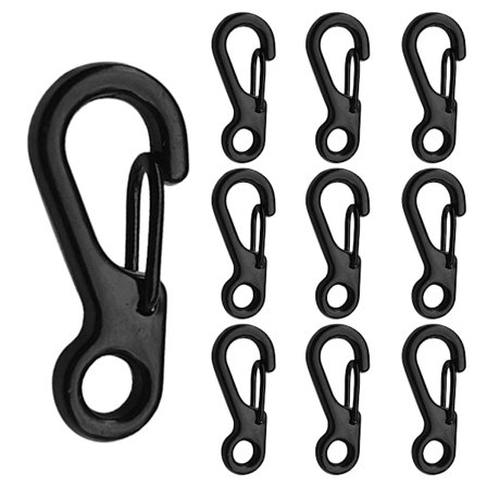 Mini Karabinkrok Fjær Snap Krok Spenne Lås for Paracord Nøkkelring Ryggsekk Flaske Utendørs Camping Tilbehør