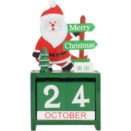 Julekalender i træ til nedtælling til jul