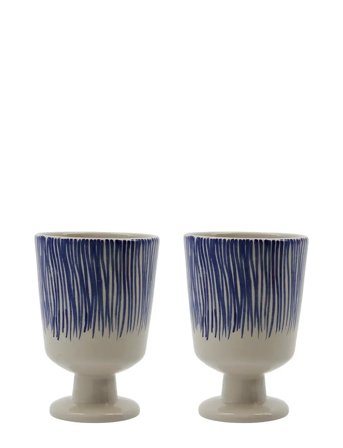 Krus, Hddiva, Råhvid;Blå Blue House Doctor