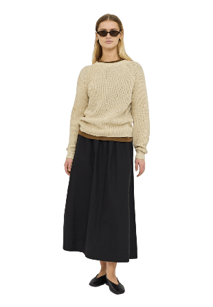 Soft Rebels Srmarlee Midi Skirt - Black Kjolar Dam Svart S