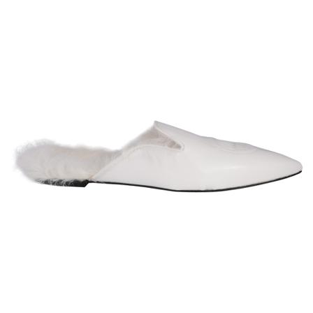 Chiara Ferragni Collection pointed toe mules Sandalen , Wit , Dames , Maat: 40 EU