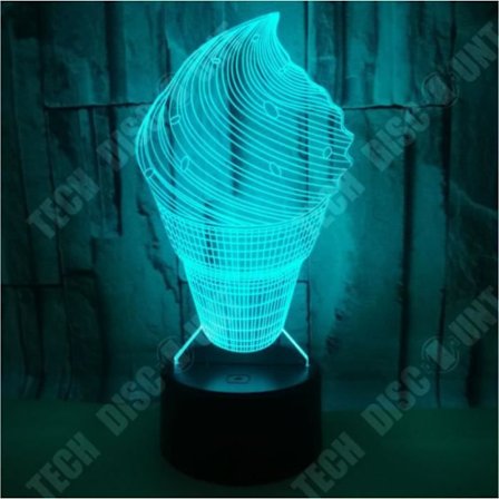 Bordslampa - TD - 3D Färgad - Taktile - LED - Liten Barnatmosfär