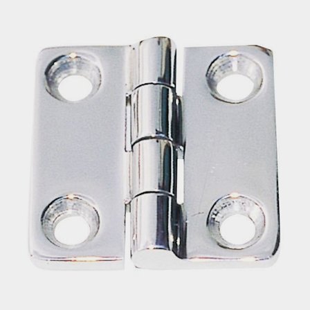Luikscharnier 1852-Marine, 37 x 37 mm, zuurbestendig roestvrij staal (AISI 316, gegoten)