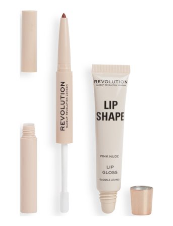 Revolution Beauty London Revolution Lip Shape Kit Pink Nude - Pink - 9 ml