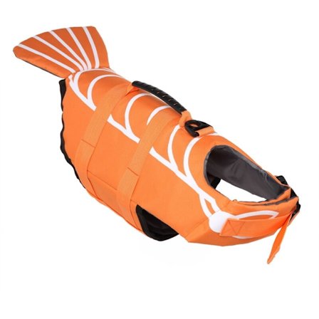 Kjæledyrutstyr, badedrakt, redningsvest for hund, badetøy(S)