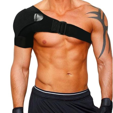 Justerbar rem sport axelskydd enkel axel