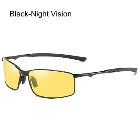 Män polariserade solglasögon rektangulära fotokromatiska solglasögon körglasögon