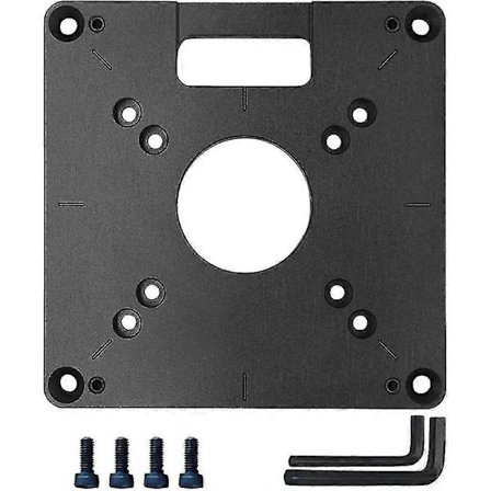 Aluminium Router Plate Innlegg for Trebearbeidingsbenker - Frese- og Trimmemuligheter