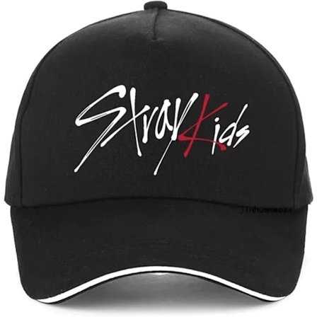 Hat Straykids Lippis Säädettävä Lippalakki Naisten Hattu Musta Hattu