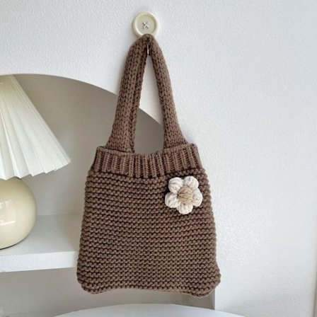 Knit Handbag Knot Wrist Bag KAFFE