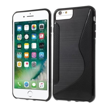 Iphone 6s Plus Ultratunn Stötdämpande Skal S-line Svart