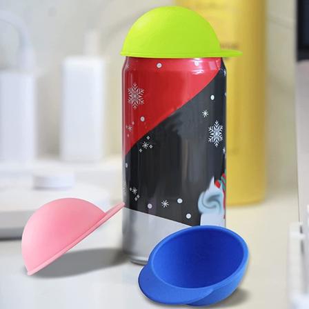 4x silikoninen soodakansi, tölkin kansi Red one size