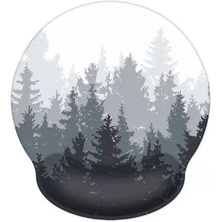 Ergonomisesti muotoiltu hiiren alusta rannetuella, metsämuistivaahto rannetuki hiiren alustoille, kipua lievittävä hiiren alusta pelaamiseen, työhön, 