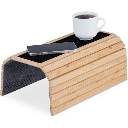 armstödsbricka, bambu, bord för soffryggstöd, flexibel soffbricka, soffa, naturlig