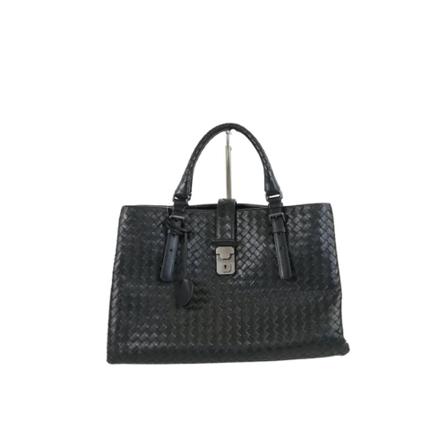 Bottega Veneta Vintage, Pre-owned Leather handbags Zwart, Dames, Maat:ONE Size,leer,gevlochten