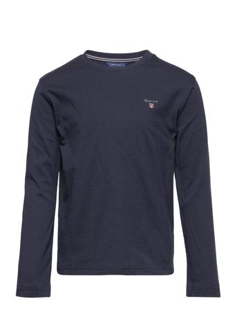 D1. The Original Ls T-Shirt T-shirts Long-sleeved T-shirts Navy GANT